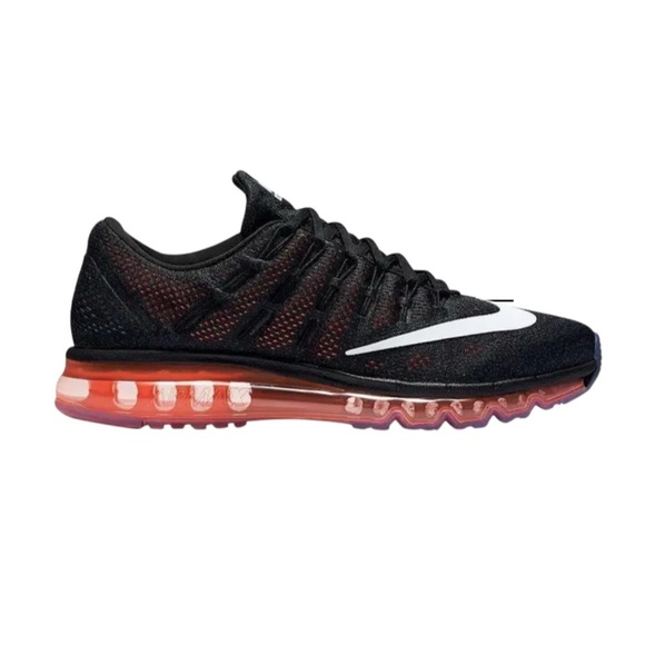 NIKE AIR MAX 2016  "806771-008" BLACK CRIMSON Size 11 - Picture 1 of 12